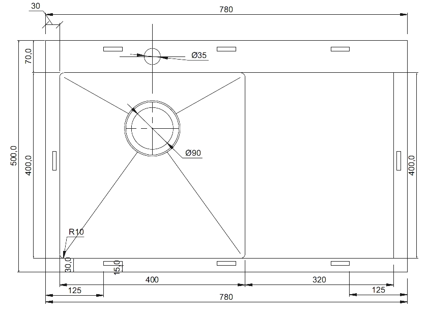 Seaman Eco Marino SMV-780R-DG (Dark Gun, PVD, satin)