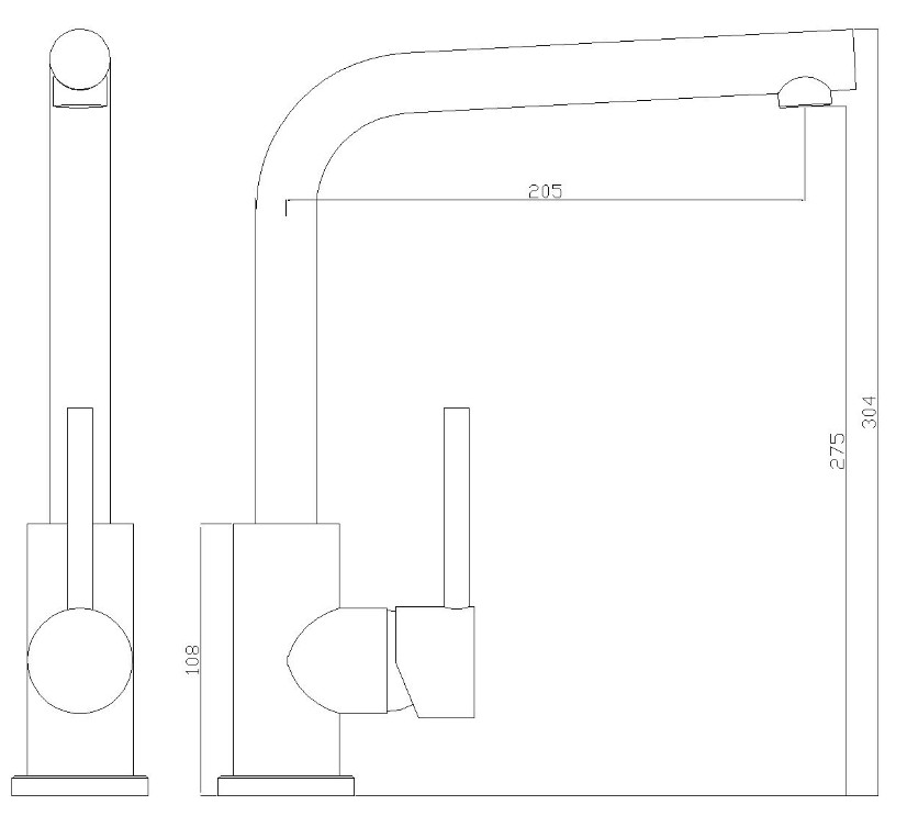Seaman Eco Glasgow SSN-3028 Stylus-SS (Steel satin)