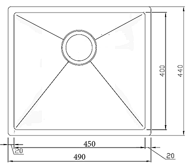 Seaman Eco Marino SME-490-LG (Light Gold, PVD, satin)
