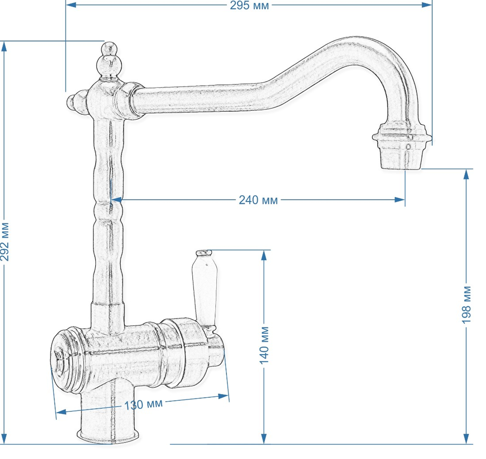 Seaman Barcelona SSL-5523 Antique Gold
