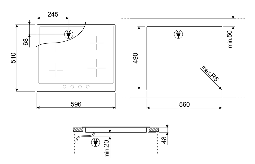 Smeg P864PO