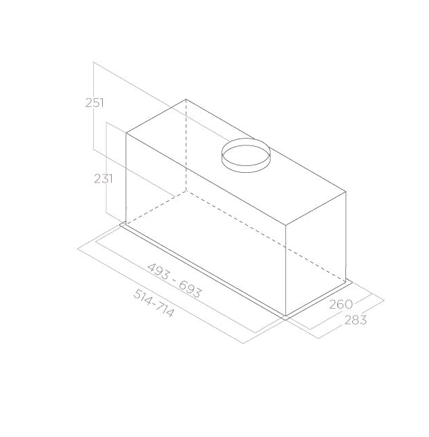 Уценка №2 ELICA FOLD BL MAT/A/52