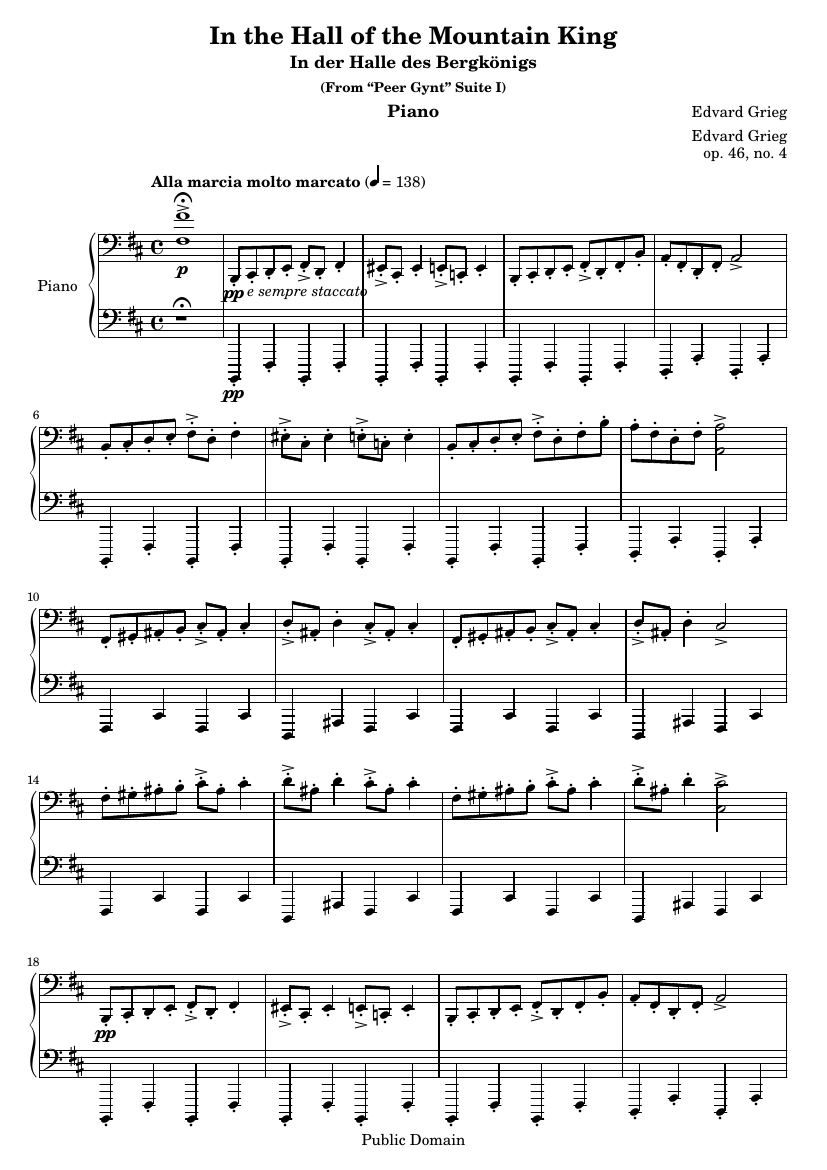 «В пещере горного короля» (из сюиты «Пер Гюнт» №1, Op. 46)