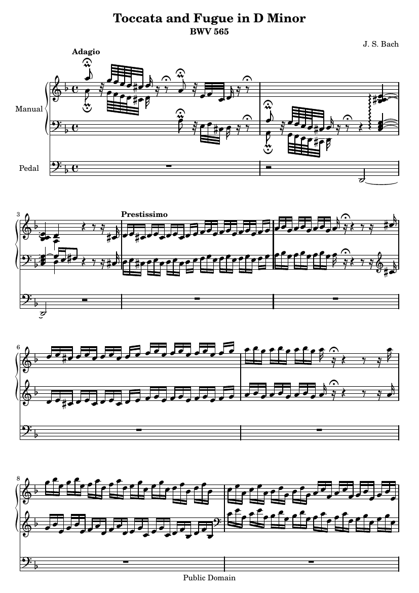 Токката и фуга ре минор, BWV 565