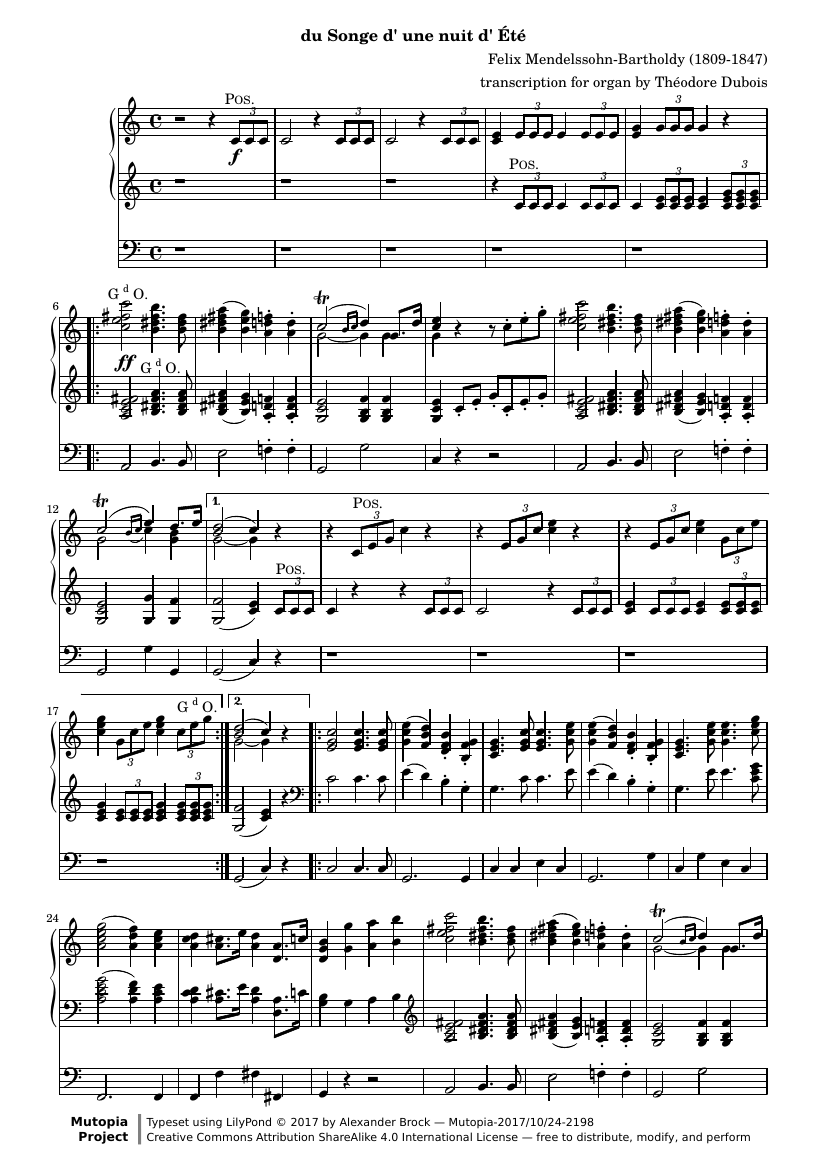 «Свадебный марш» (из музыки к «Сну в летнюю ночь», Op. 61)