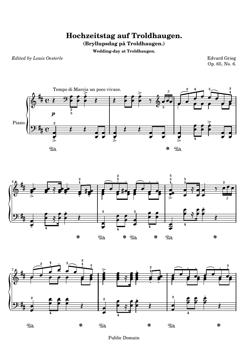 «Свадьба в Трольхаугене», Op. 65