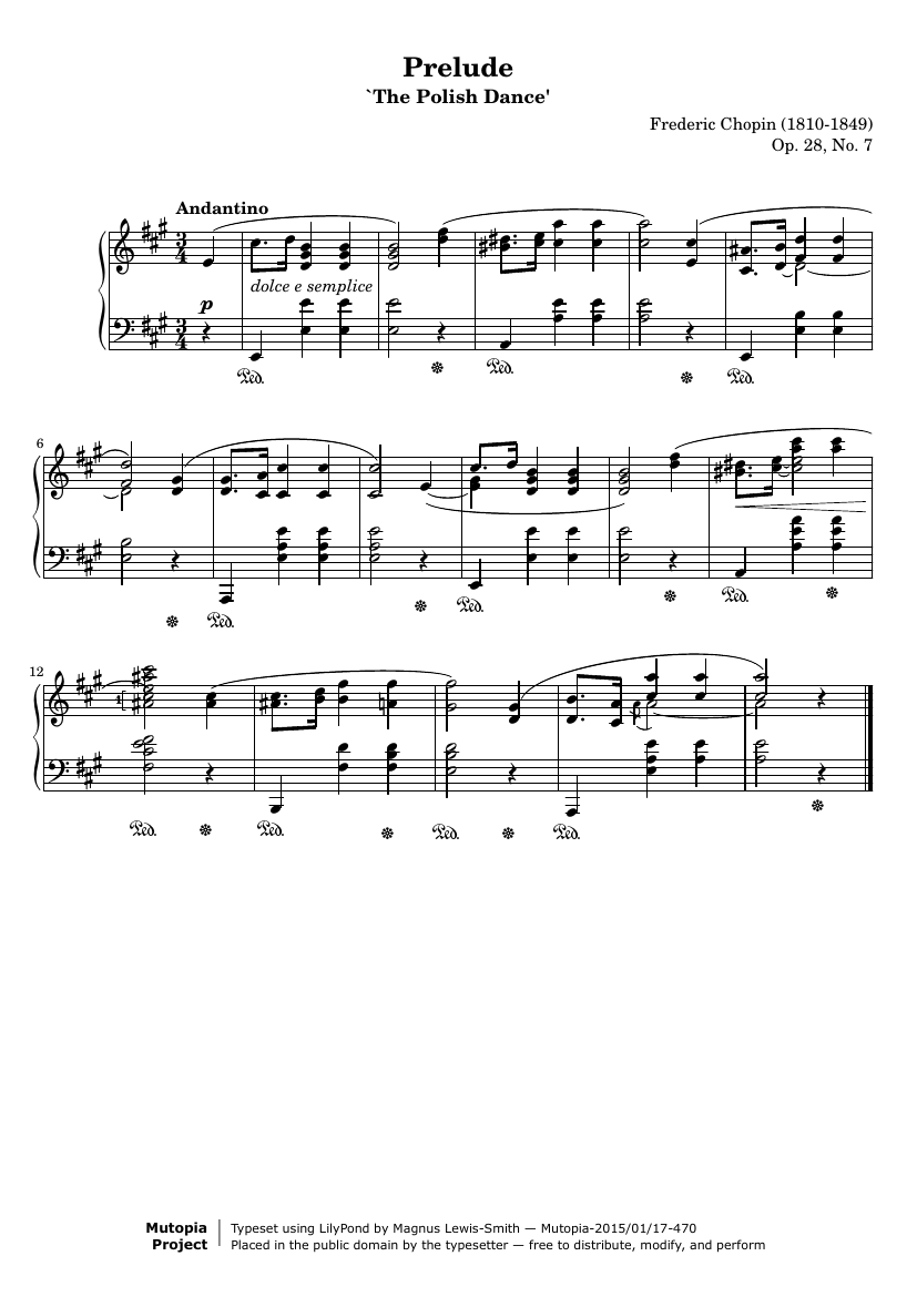 Прелюдия №7 ля мажор, Op. 28 №7