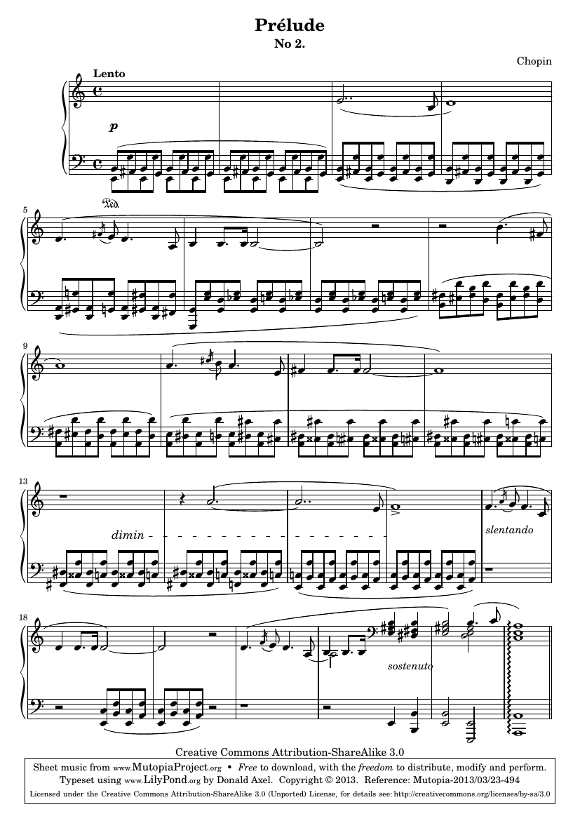 Прелюдия №2 ля минор, Op. 28 №2