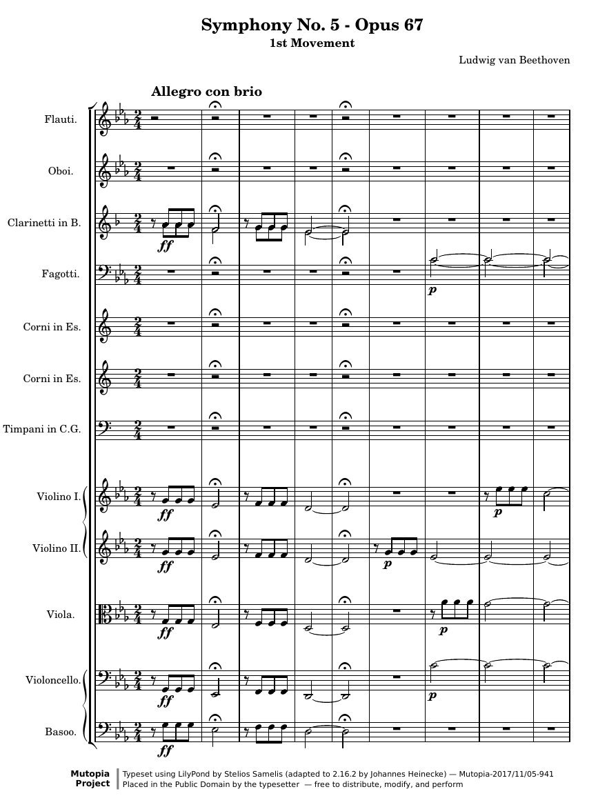 Симфония №5 до минор, Op. 67 (часть I)