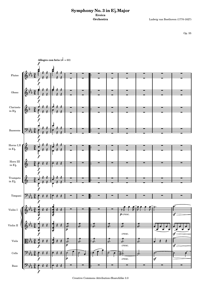 Симфония №3 «Героическая», Op. 55 (часть I)