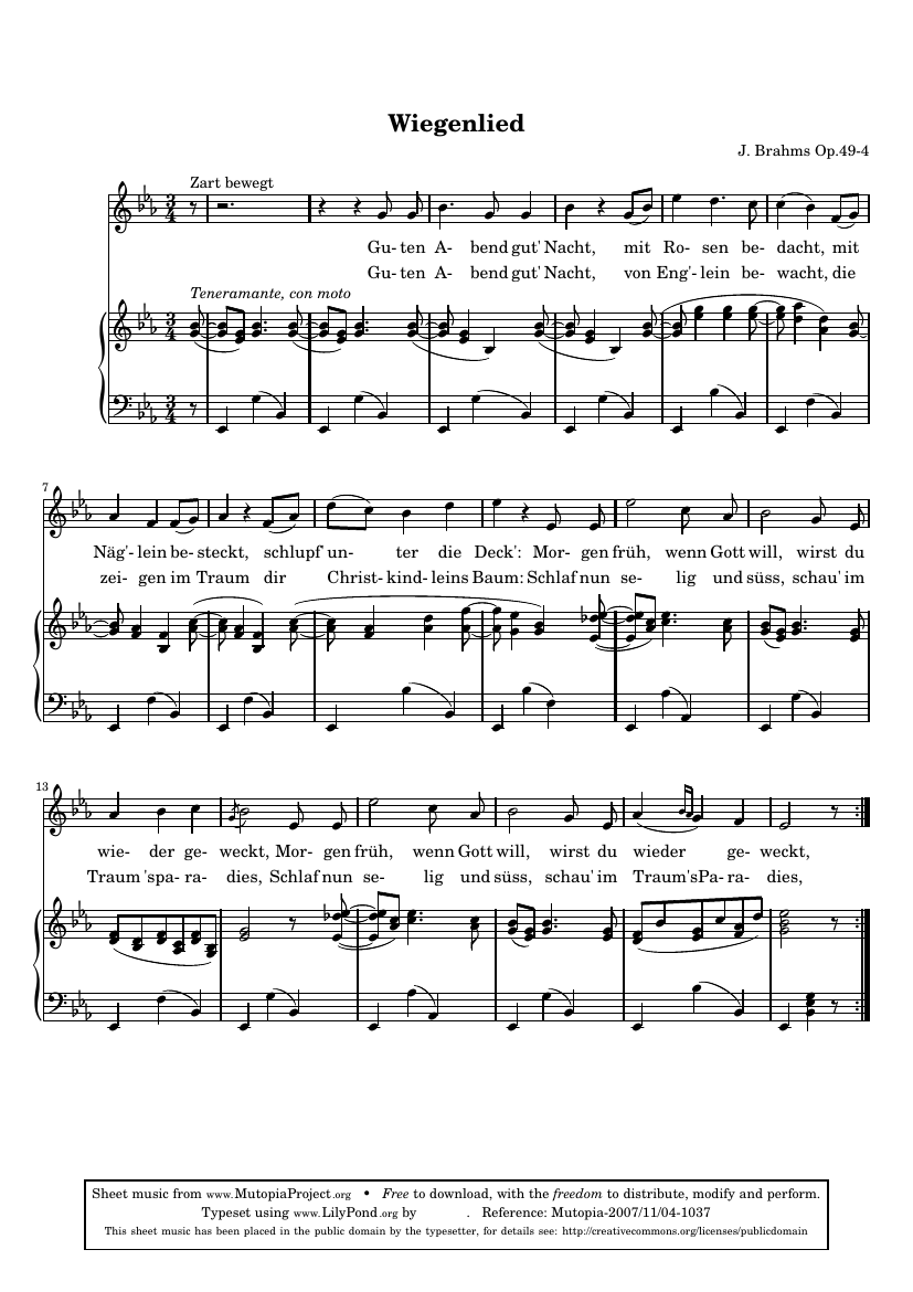 Колыбельная, Op. 49 №4