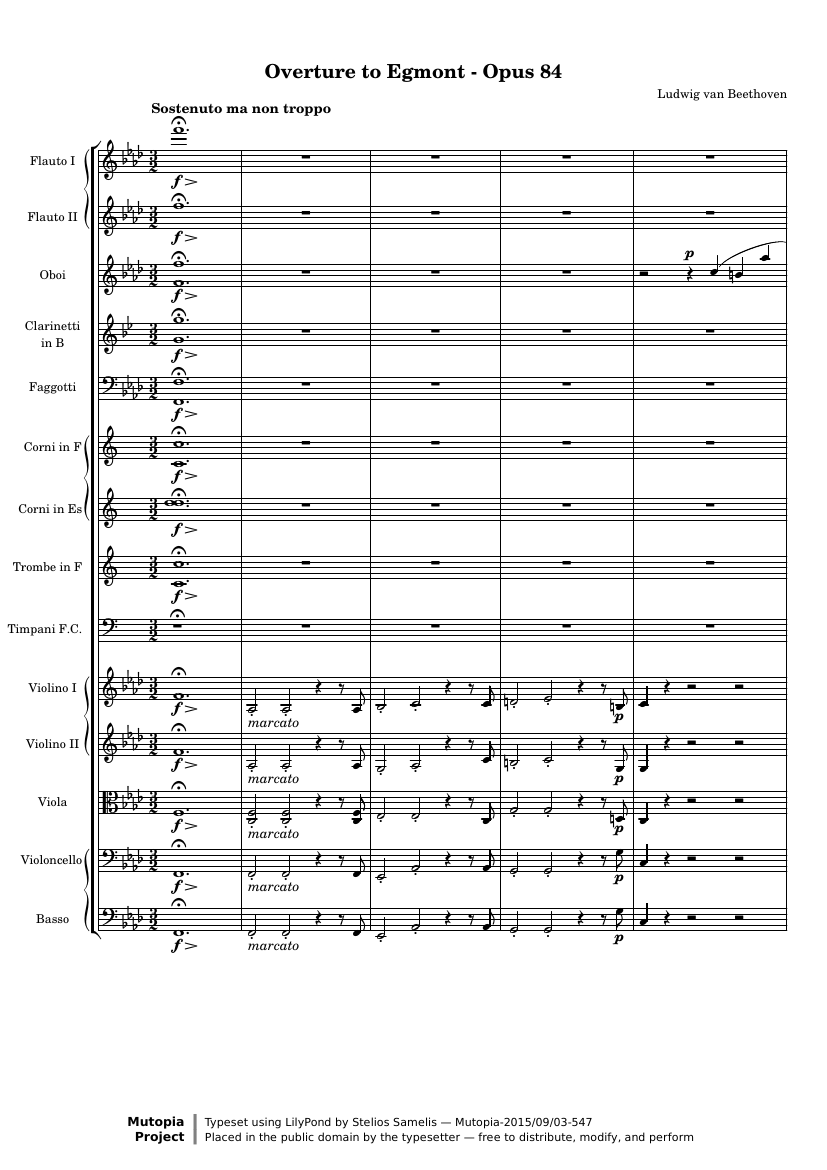 Увертюра «Эгмонт», Op. 84