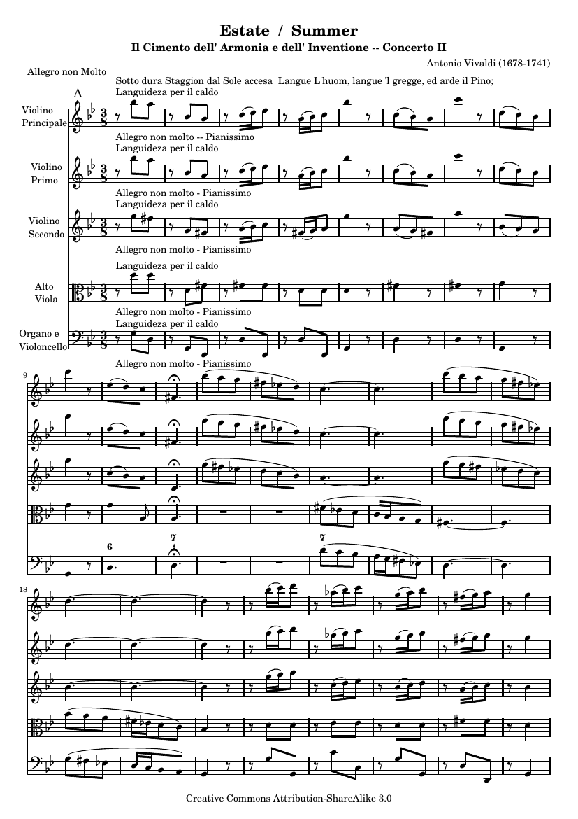 «Лето» из «Времён года», Op. 8 №2