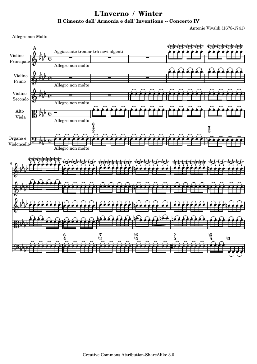 «Зима» из «Времён года», Op. 8 №4
