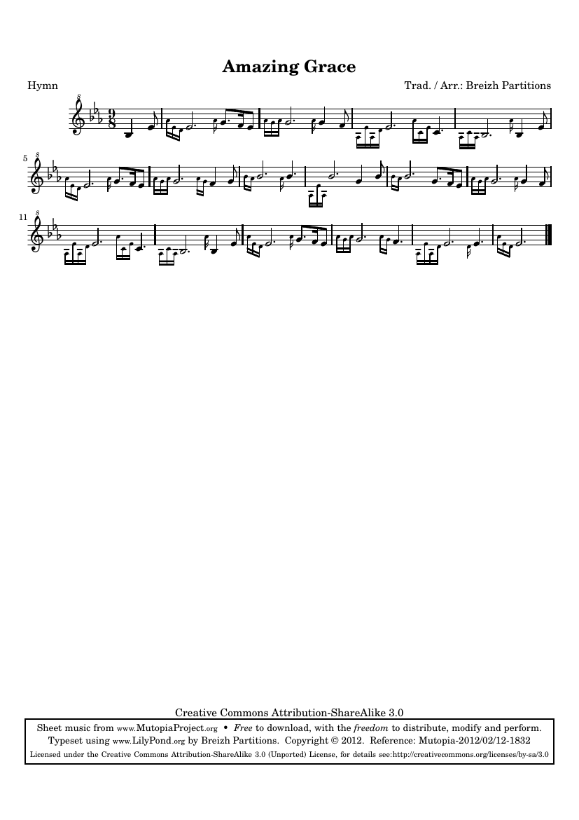 Amazing Grace (для волынки)