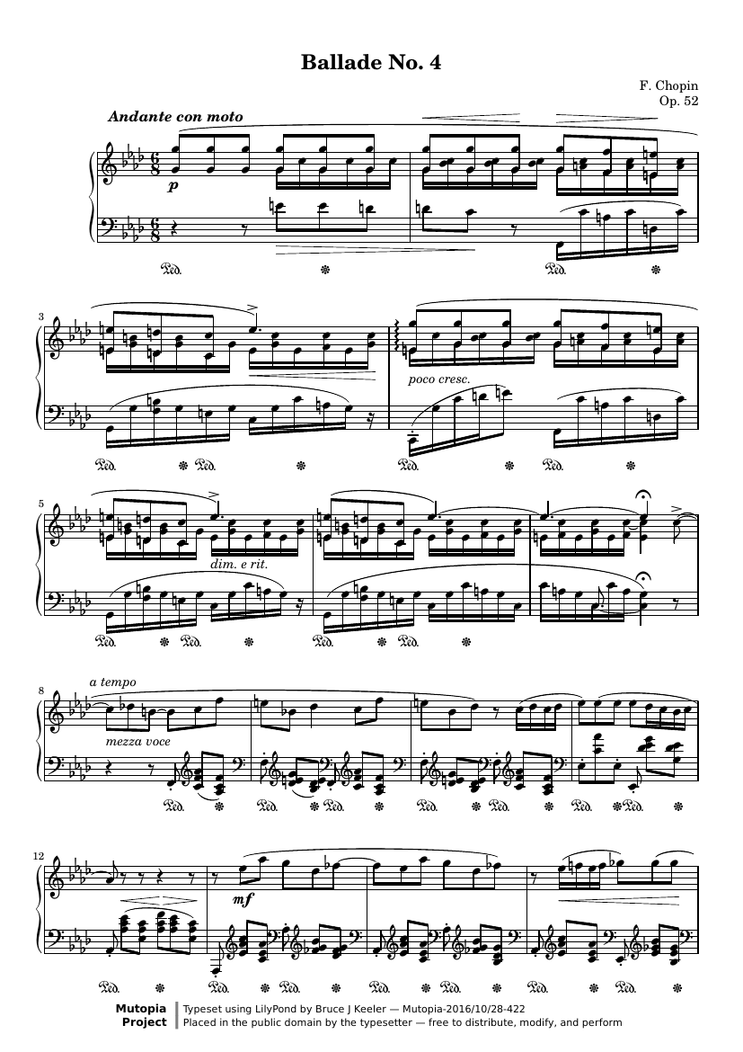 Баллада №4 фа минор, Op. 52