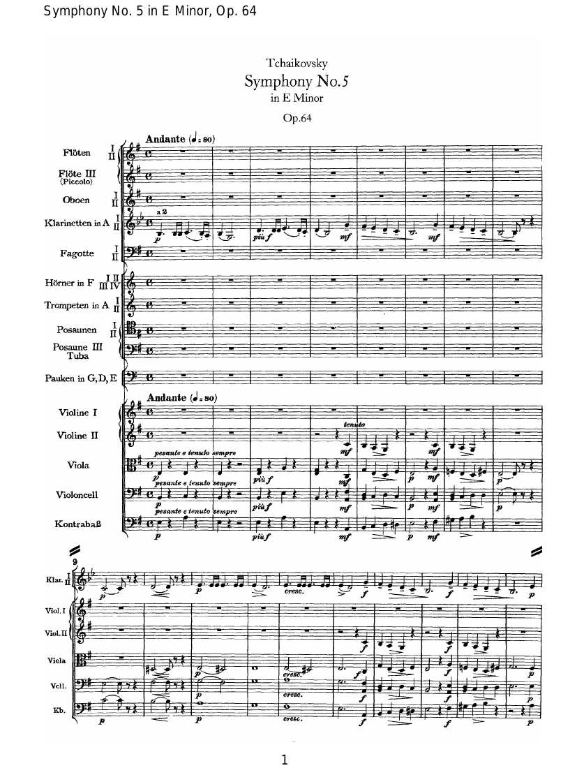 Симфония №5 ми минор, Op. 64