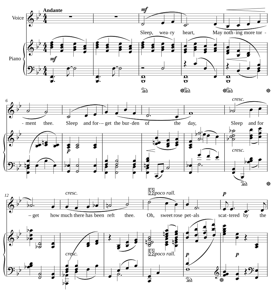 Спи, усталое сердце (Sleep, Weary Heart)