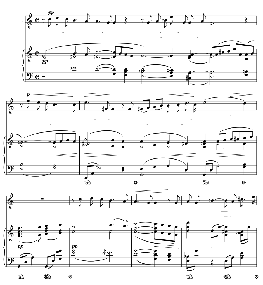 Я не сказала (Ich sagte nicht). 4 песни, соч. 51