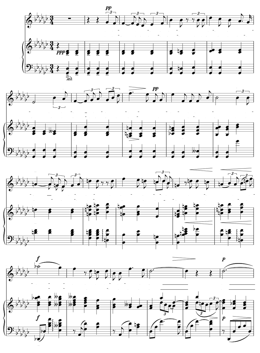 Я спрашиваю птицу (Je demande à l’oiseau). 4 песни, соч. 51