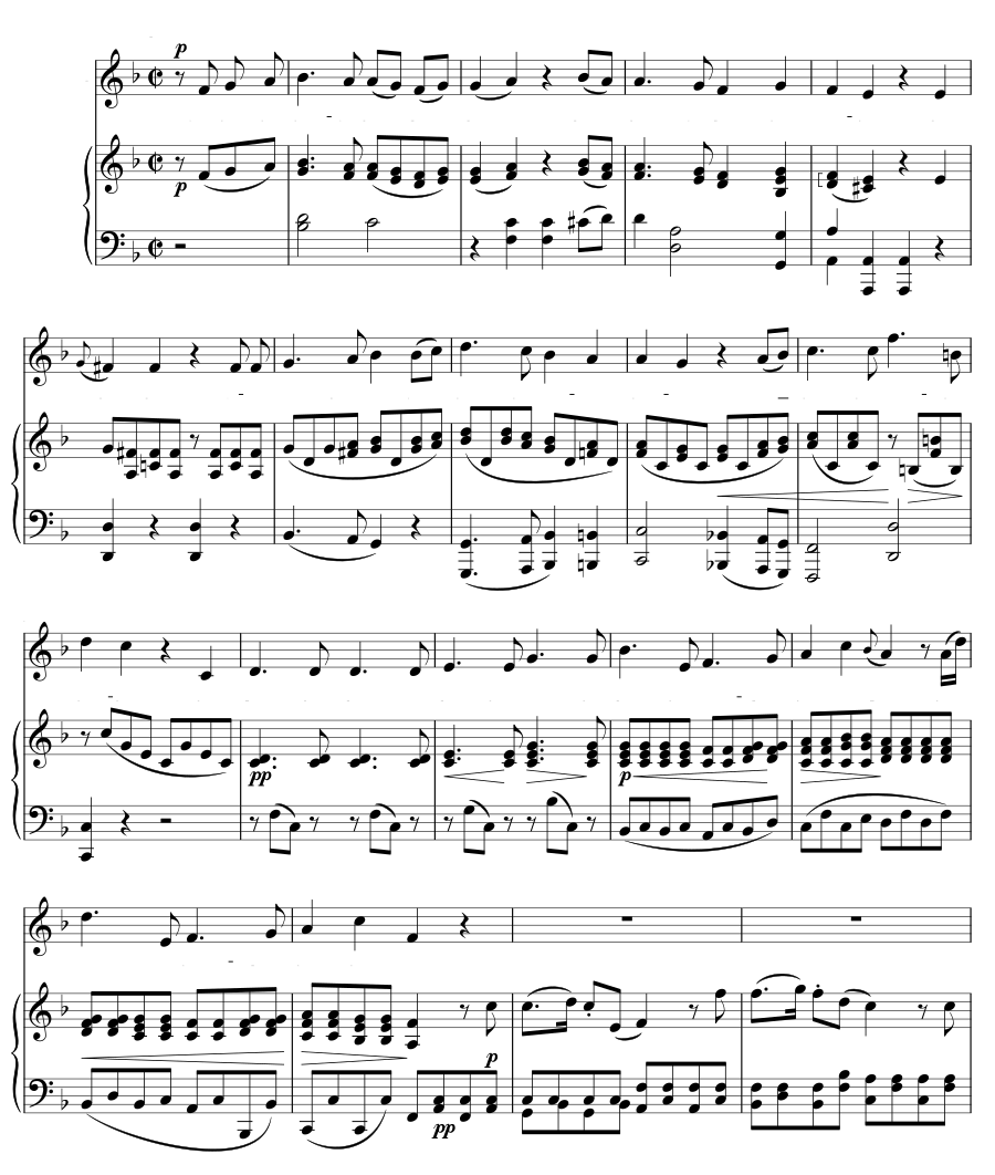 Песенка о покое (Das Liedchen von der Ruhe). 8 песен, соч. 52