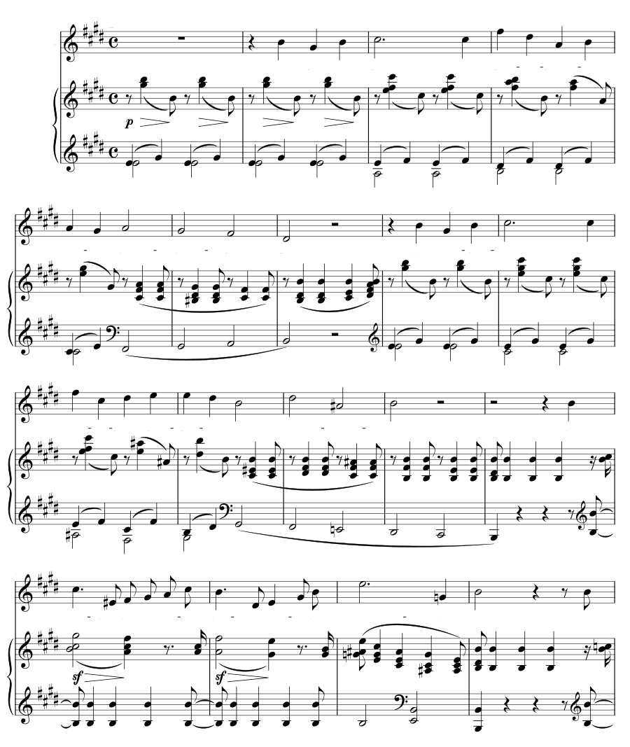 К соловью (An die Nachtigall). 4 песни, соч. 46