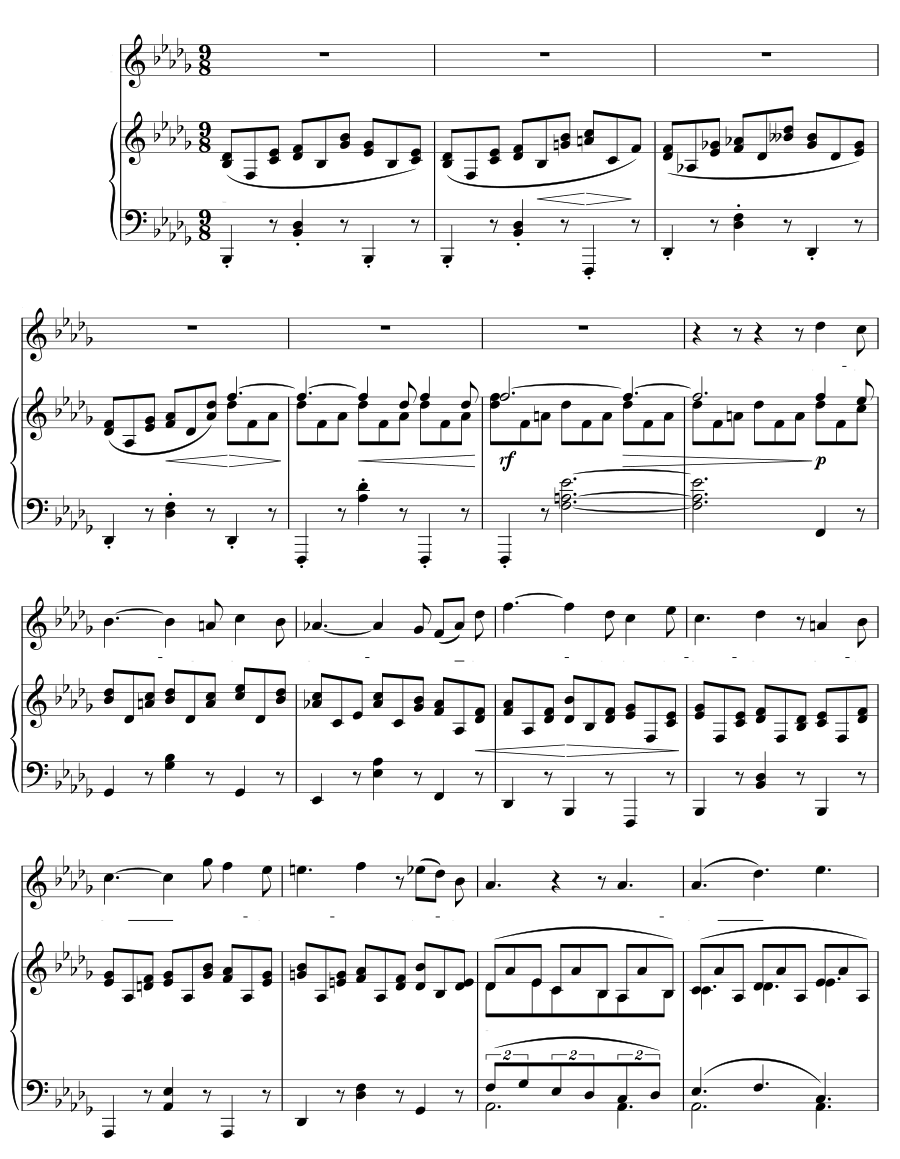 Весть (Botschaft). 5 песен, соч. 47