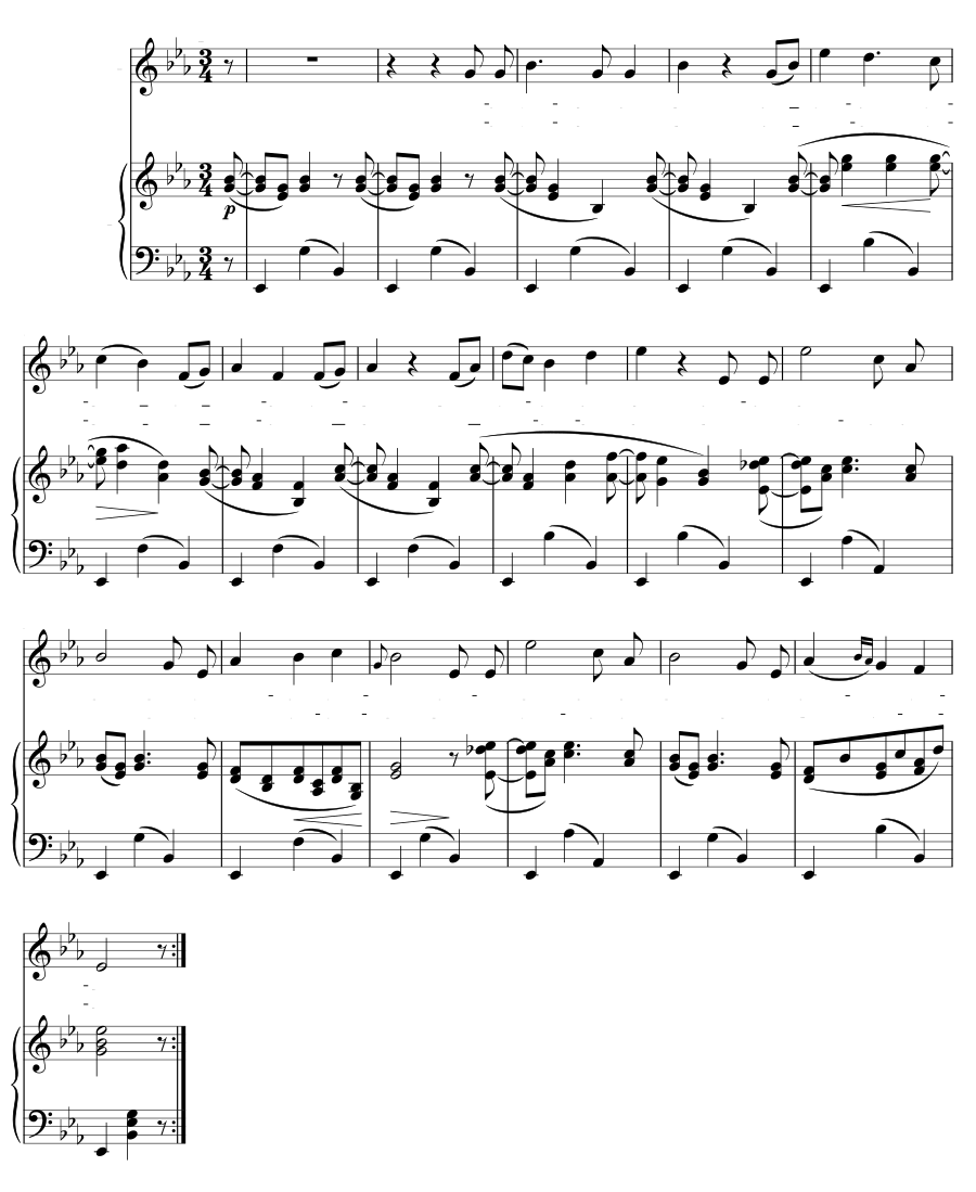 Колыбельная (Wiegenlied). 5 песен, соч. 49