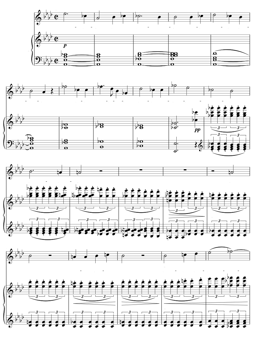 К эоловой арфе (An eine Äolsharfe). 5 стихотворений, соч. 19