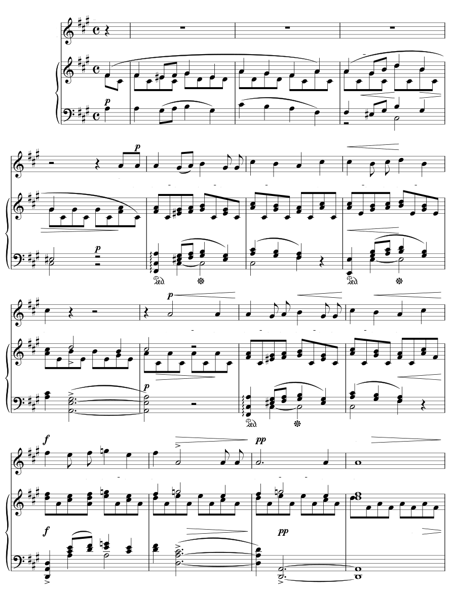 На чужбине (In der Fremde). 6 песен, соч. 3