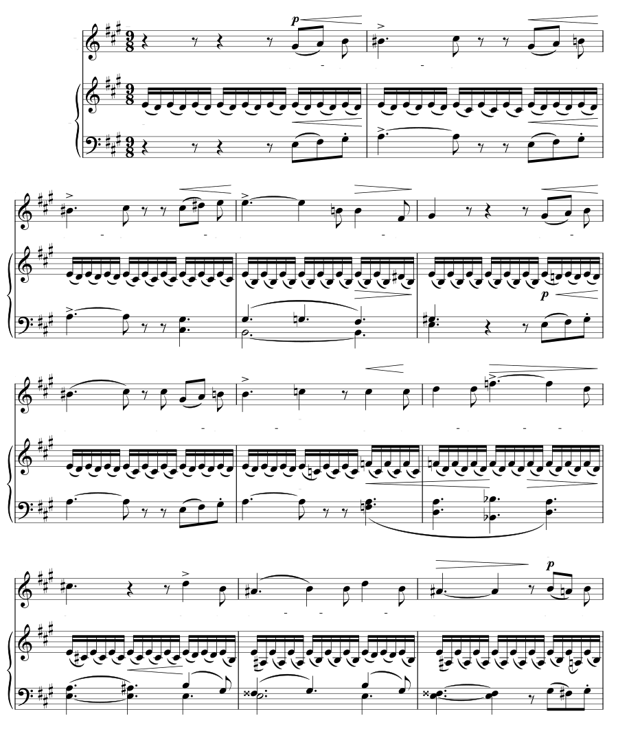 Песня (Lied). 6 песен, соч. 3