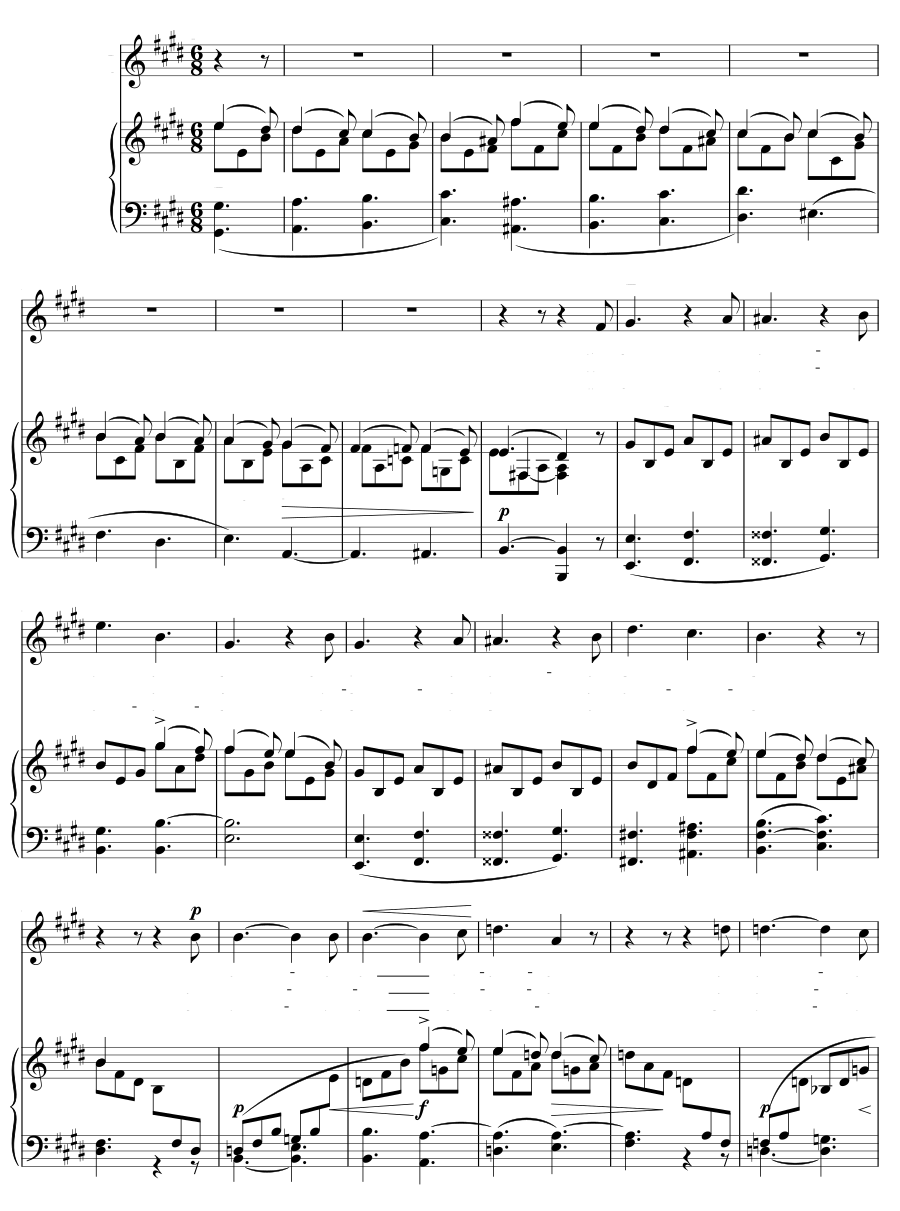 Весна (Der Frühling). 6 песен, соч. 6