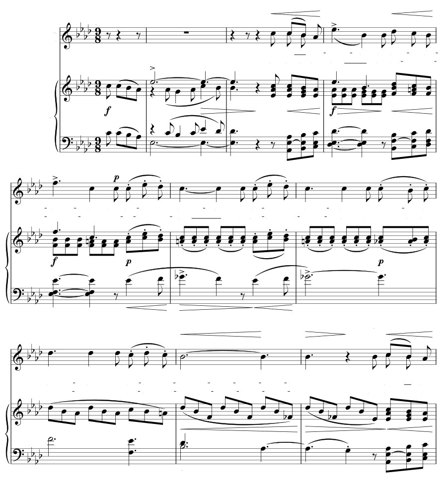 Последействие (Nachwirkung). 6 песен, соч. 6