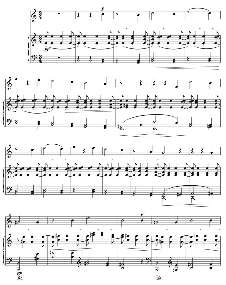 Отзвуки (Anklänge). 6 песен, соч. 7