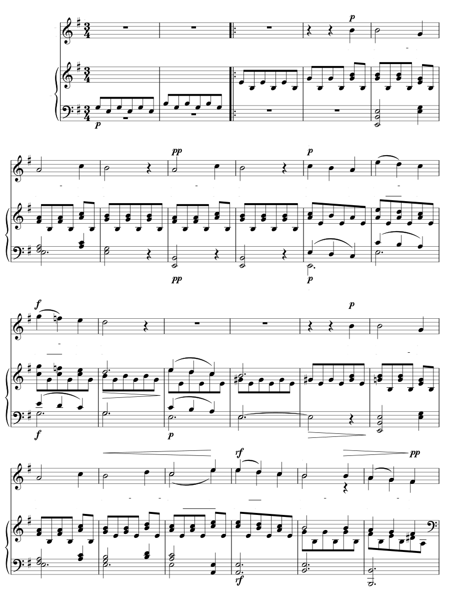 Народная песня (Volkslied). 6 песен, соч. 7
