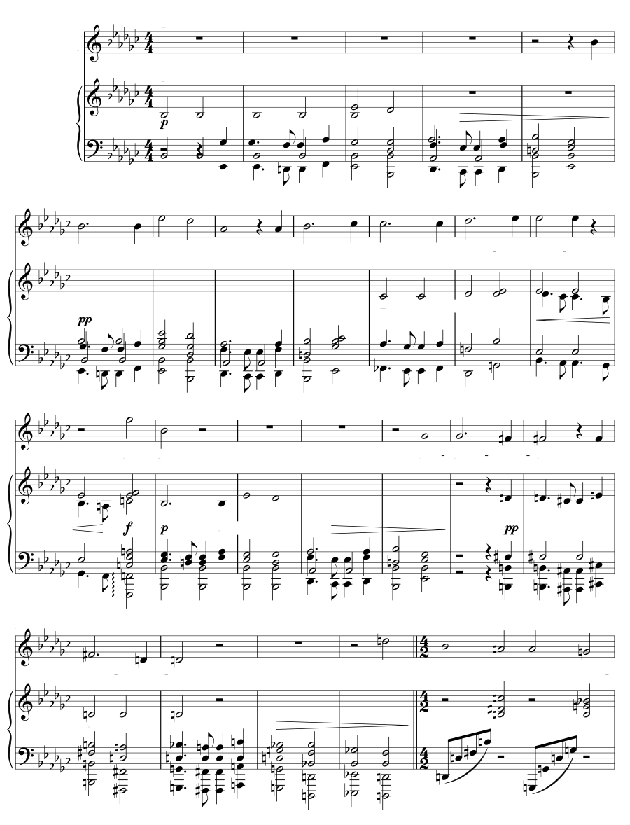 Уныние (Schwermut). 8 песен и напевов, соч. 58