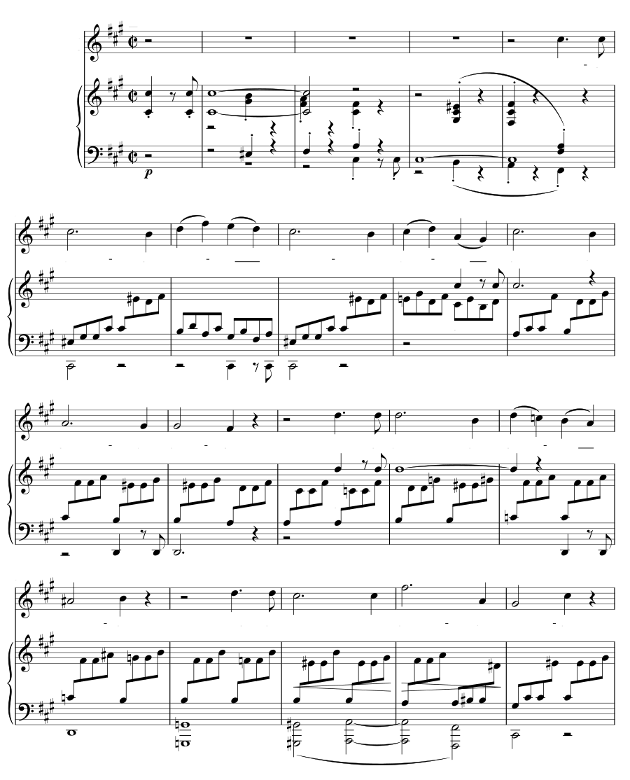 Песня дождя (Regenlied). 8 песен и напевов, соч. 59