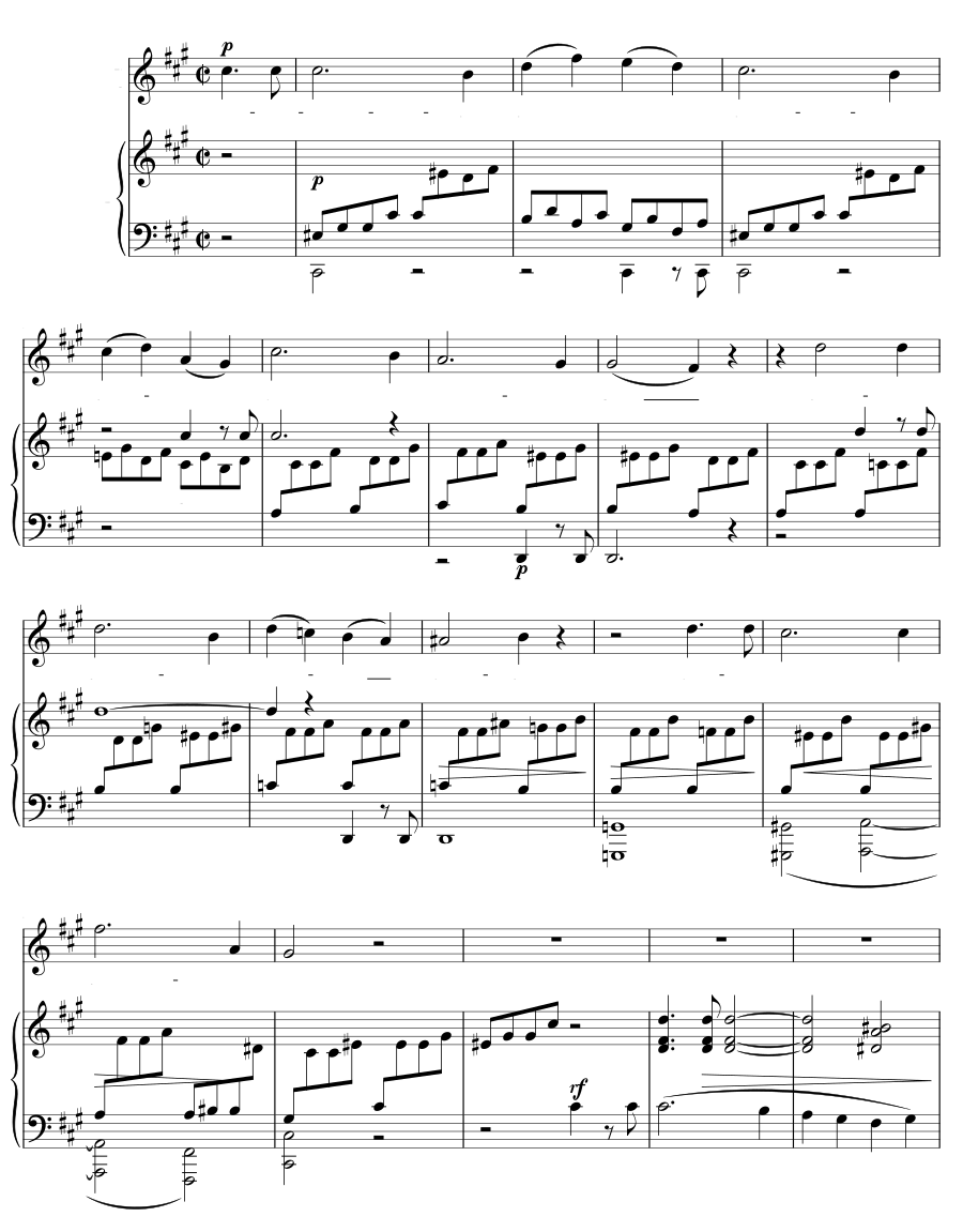 Отзвук (Nachklang). 8 песен и напевов, соч. 59