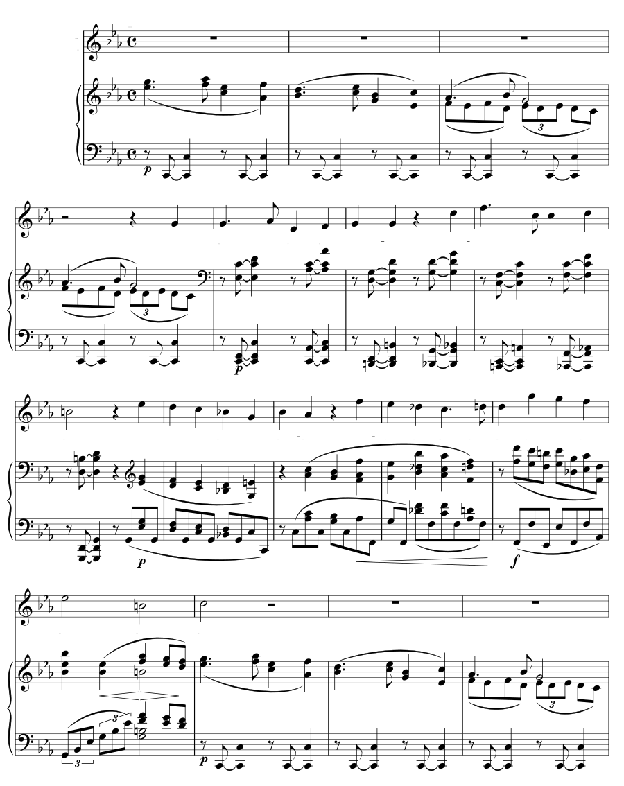 Ты говоришь, что я обманулся (Du sprichst, dass ich mich täuschte.). 9 песен и напевов, соч. 32