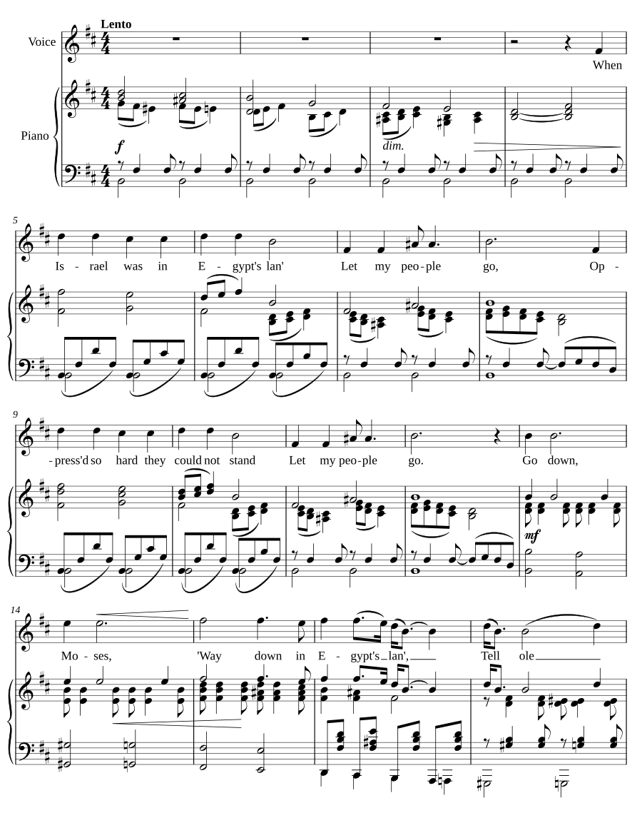 Сойди, Моисей (Go down, Moses)