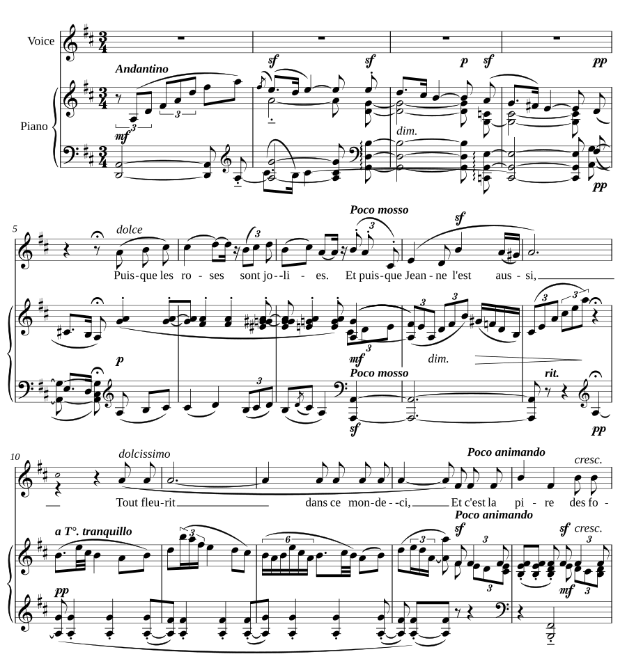 Песня для Жанны (Chanson pour Jeanne)