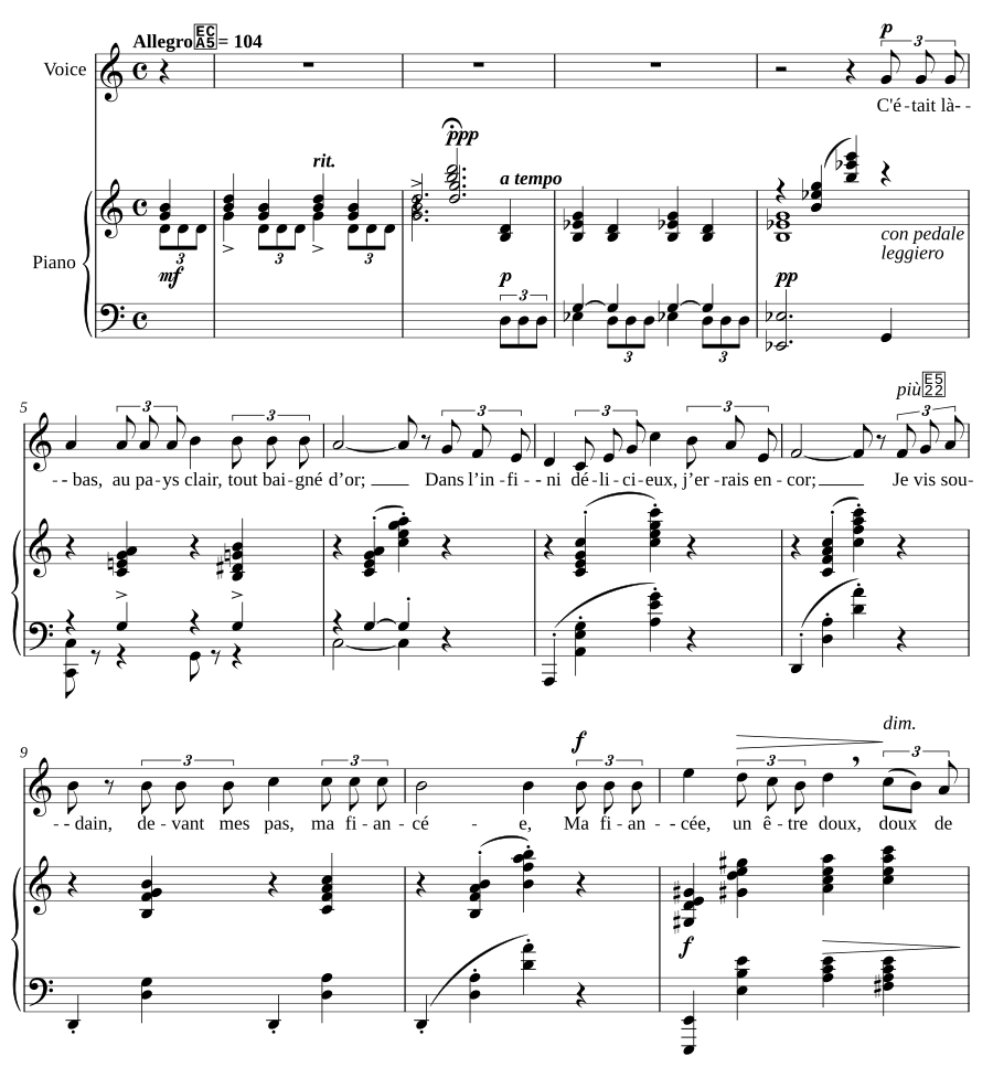 В синей стране (Au pays bleu)