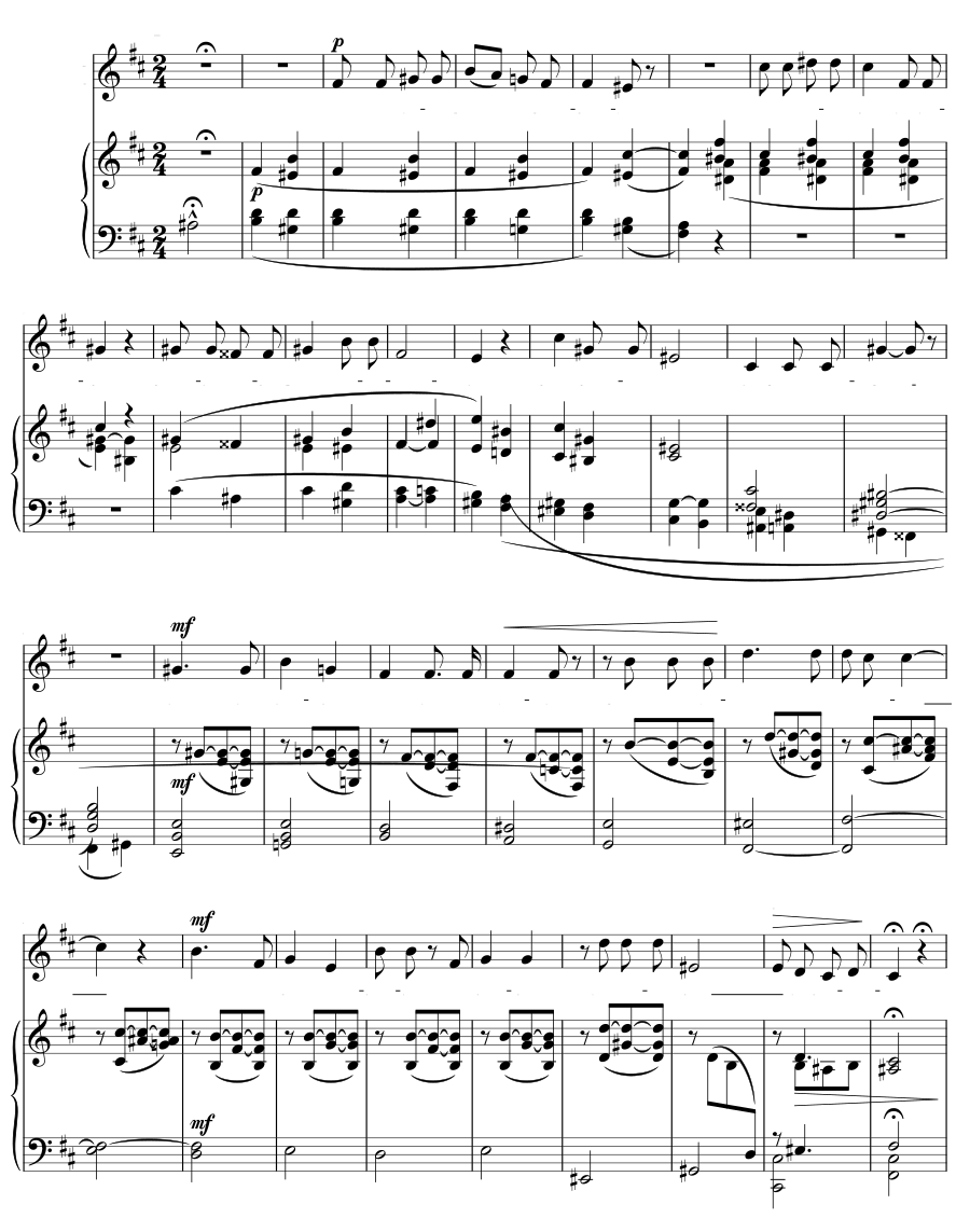 Последний лист (La dernière feuille). 7 мелодий, соч. 2