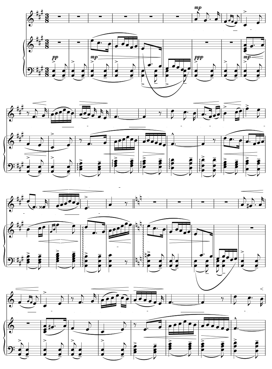 Она сидела и пела всегда (She sat and sang alway). 6 песен скорби, соч. 57