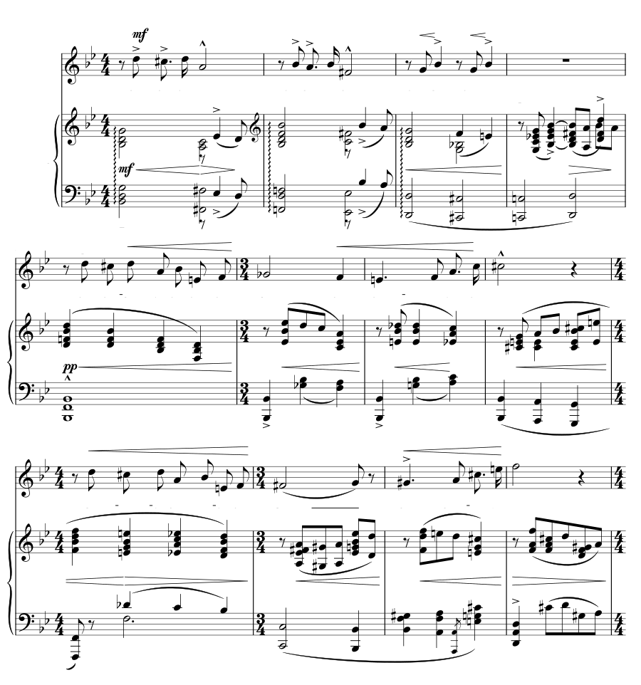 Слишком поздно для любви (Too late for love). 6 песен скорби, соч. 57