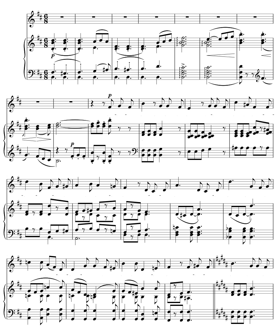 Весть (Botschaft). 6 песен, соч. 5