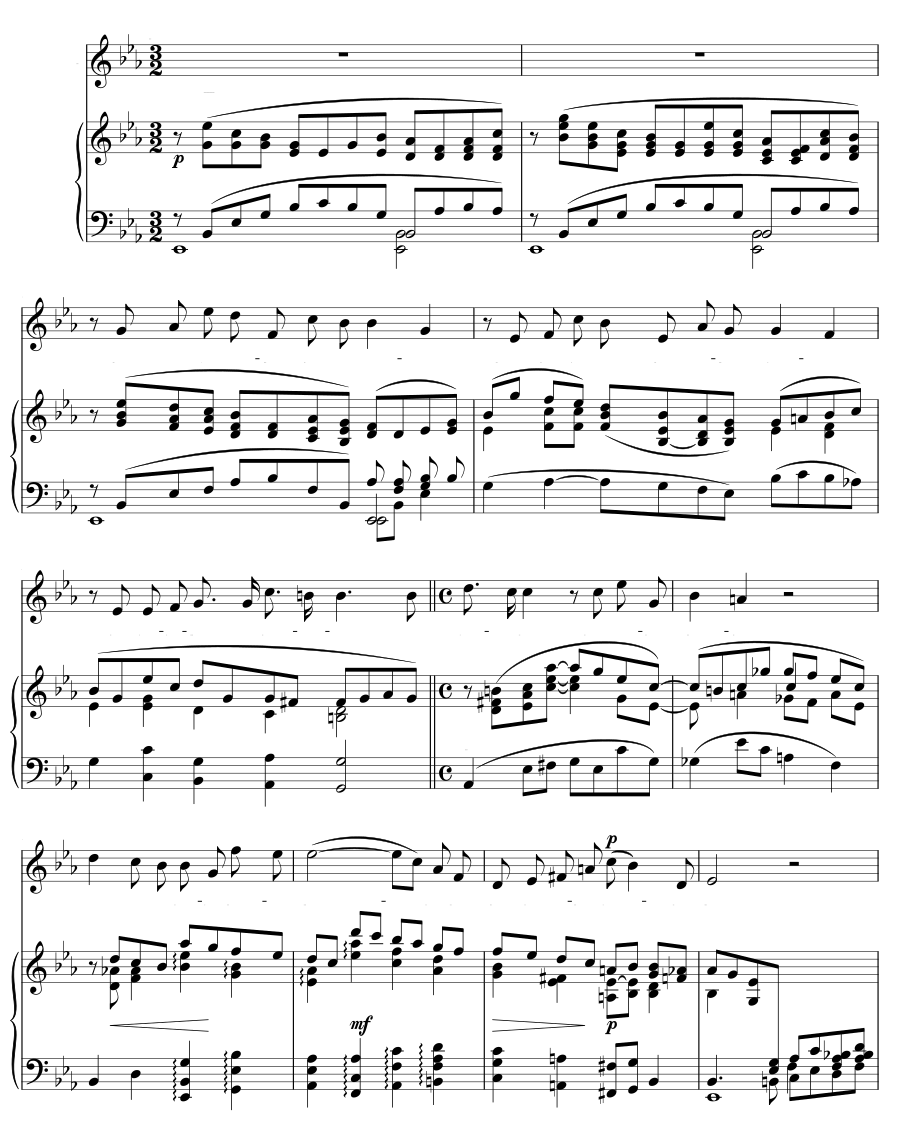 На спящее дитя (Auf ein schlummerndes Kind). 6 песен, соч. 5