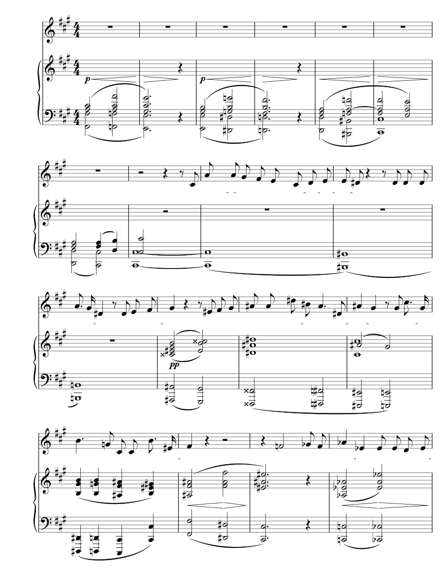 К незнакомке (Auf eine Unbekannte). 6 песен, соч. 5