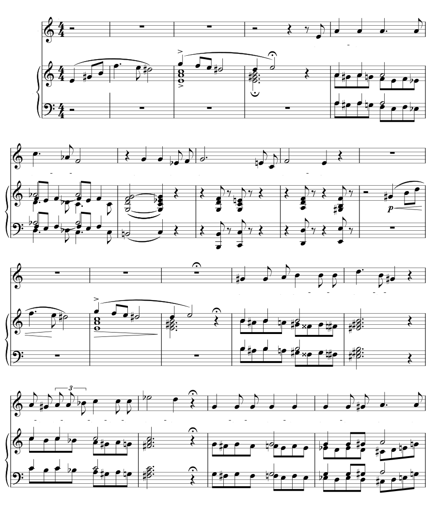 Пелион сказал Оссе (Неслыханно) (Zum Ossa sprach der Pelion (Unerhört)). 6 песен, соч. 5