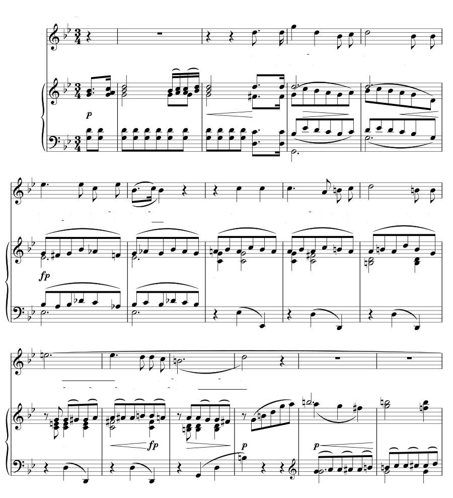 Хотел бы с тобой пойти в лес (Möcht’ im Walde mit dir geh’n). Песни любви, соч. 4